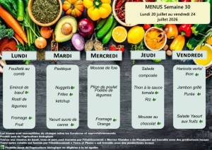 thumbnail of MENUS SEMAINE 30