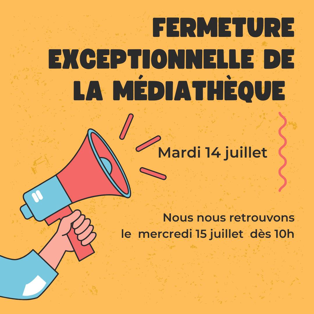Publication Instagram annonce fermeture exceptionnelle entreprise simple illustration jaune